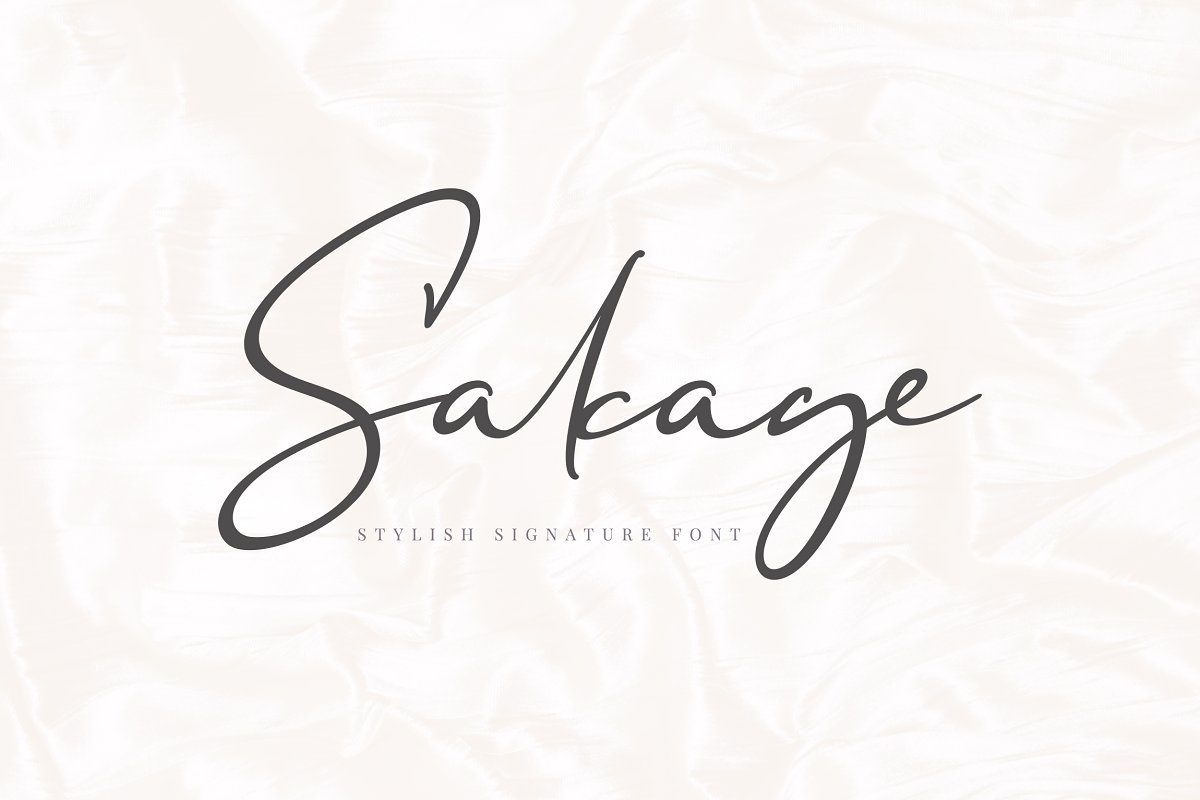 Sakage Signature Font素材中国精选英文字体