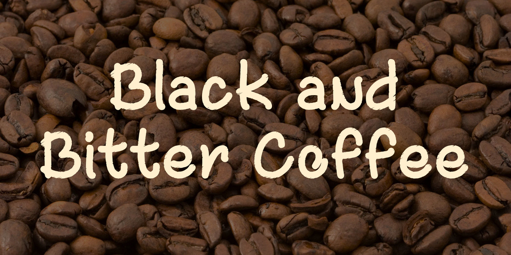 Black and Bitter Coffee Font素材