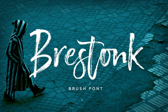 Brestonk Brush Font16图库网精选英文字体