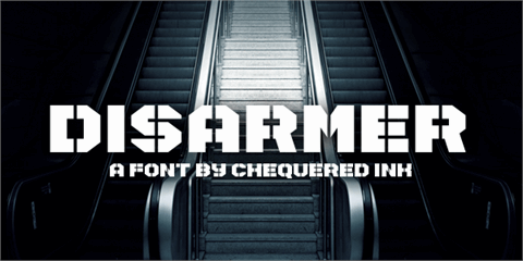 Disarmer font16设计网精选英文字体
