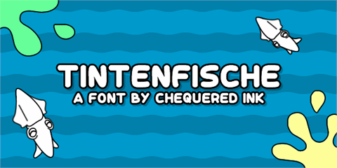 Tintenfische font素材中国精选英文字体