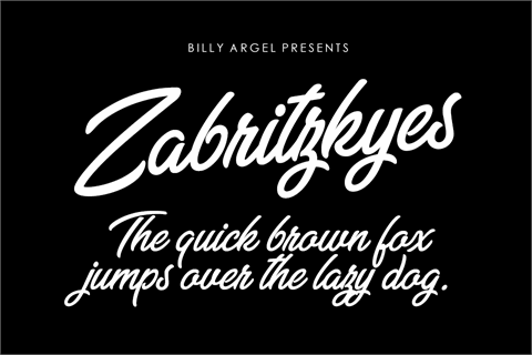 Zabritzkyes Personal Use font素