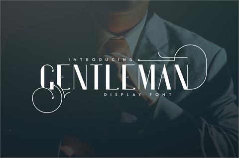 Gentleman font16素材网精选英文字