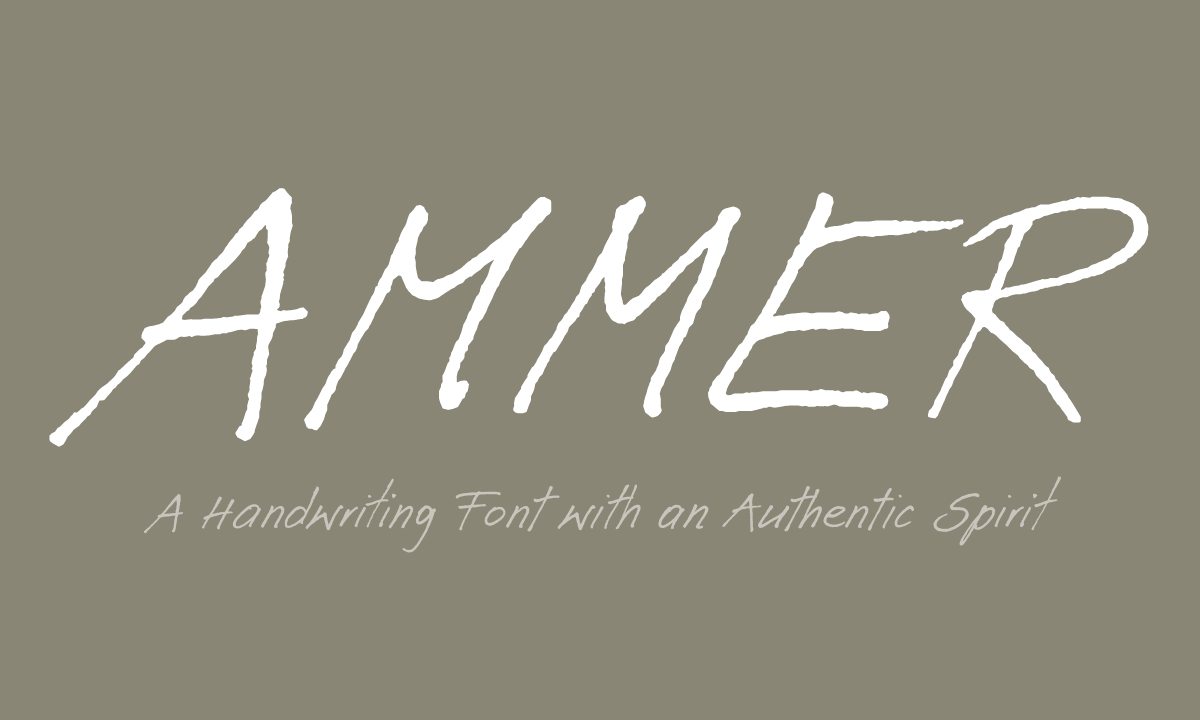 Ammer Handwriting Font16设计网精选英文字体