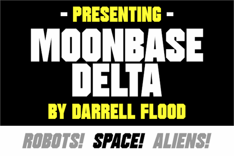Moonbase Delta font素材中国精选英文字体