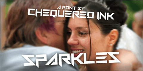 Sparkles font16设计网精选英文字体