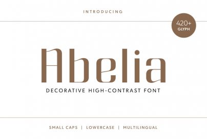 Abelia Font16设计网精选英文字体