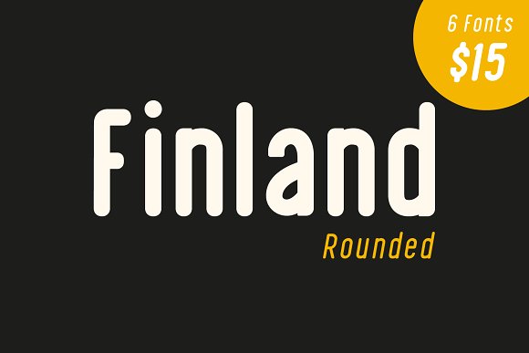 Finland Rounded – Font Family素材中国精选英文字体