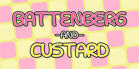 Battenberg and Custard font素材