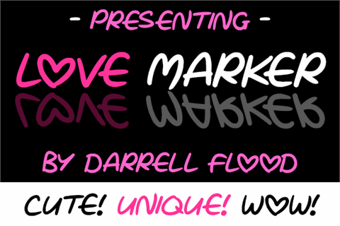 Love Marker font16设计网精选英文字体