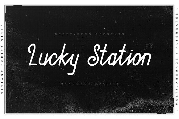Lucky Station Font16设计网精选英文字体