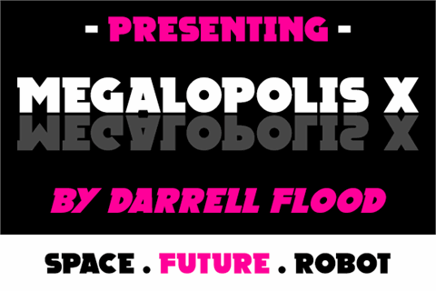 Megalopolis X font素材天下精选英文字体