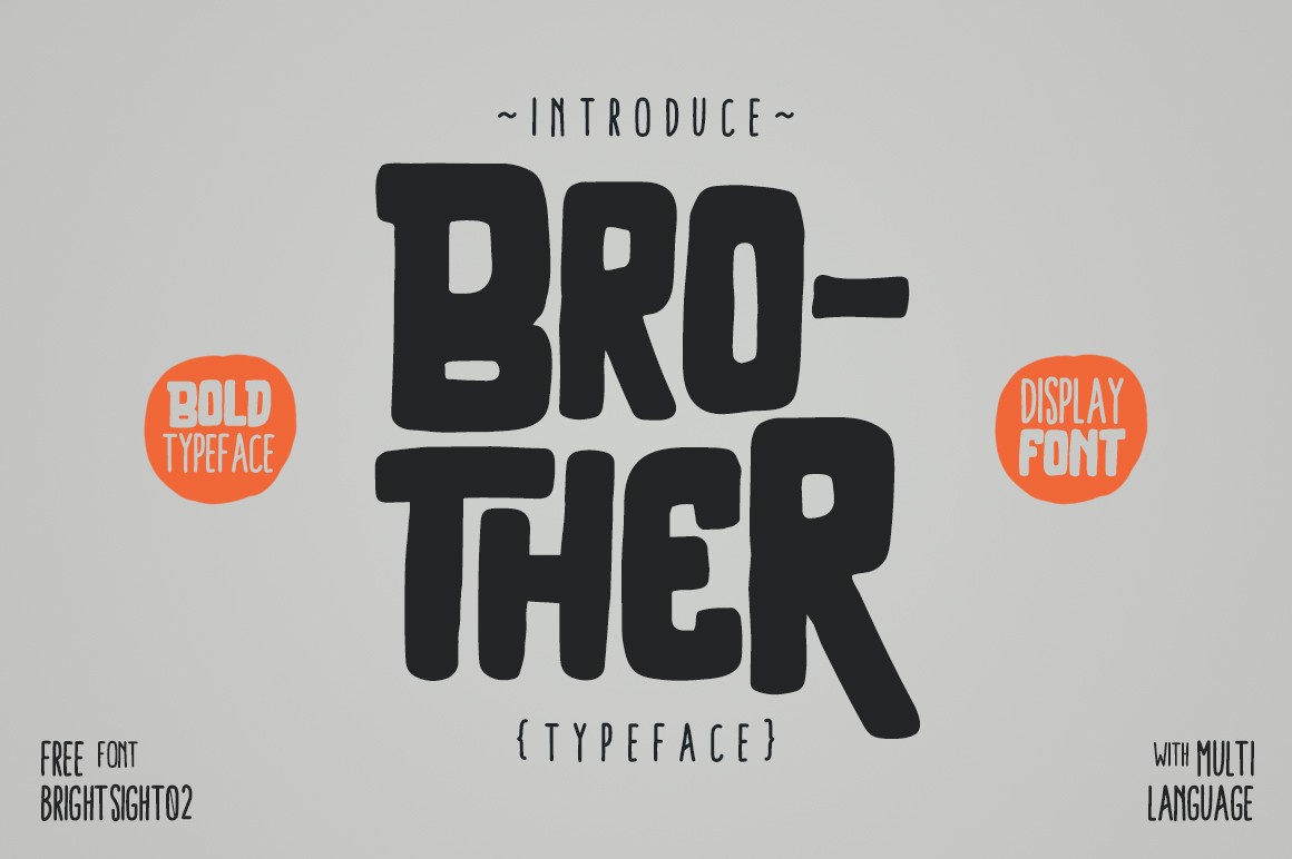 Brother Typeface Font素材中国精选英文字体