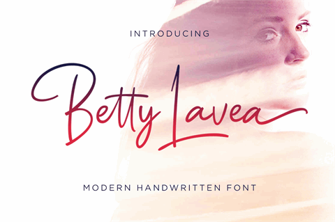 Betty Lavea font素材中国精选英文字体