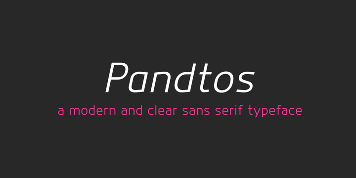 Pandtos Font Family素材中国精选英文字体