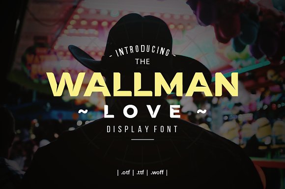 Wallman Love Display Font16图库网精选英文字体