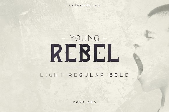 Young Rebel Font Duo16设计网精选英文字体
