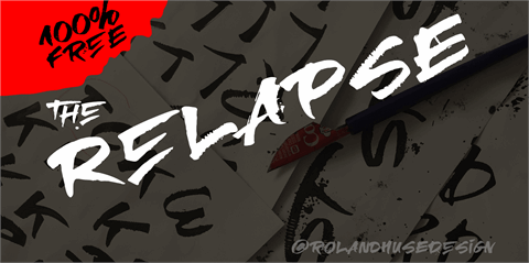 RElapse font16设计网精选英文字体