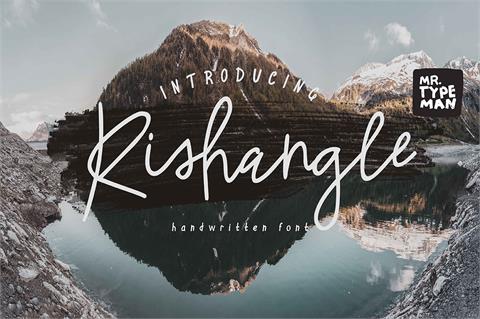 Rishangle font16设计网精选英文字体