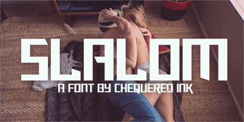Slalom font16设计网精选英文字体