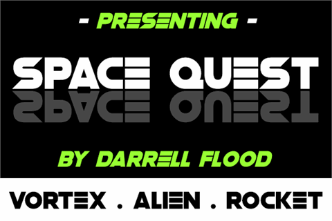 Space Quest font16设计网精选英文字体