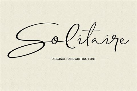 Solitaire font16设计网精选英文字体