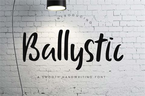 Ballystic font16图库网精选英文字体