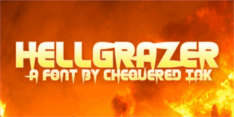 Hellgrazer font素材天下精选英文