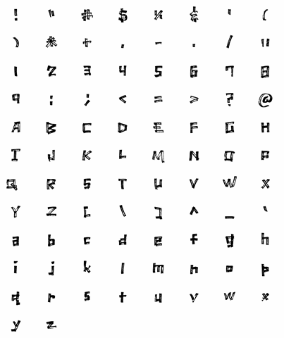 Marker Scratch font素材中国精选英文字体