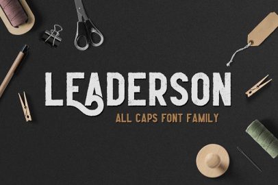 Leaderson Font Family素材中国精选英文字体