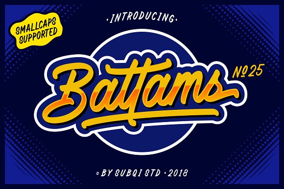 Battams No 25 Pro Font16设计网精选英文字体