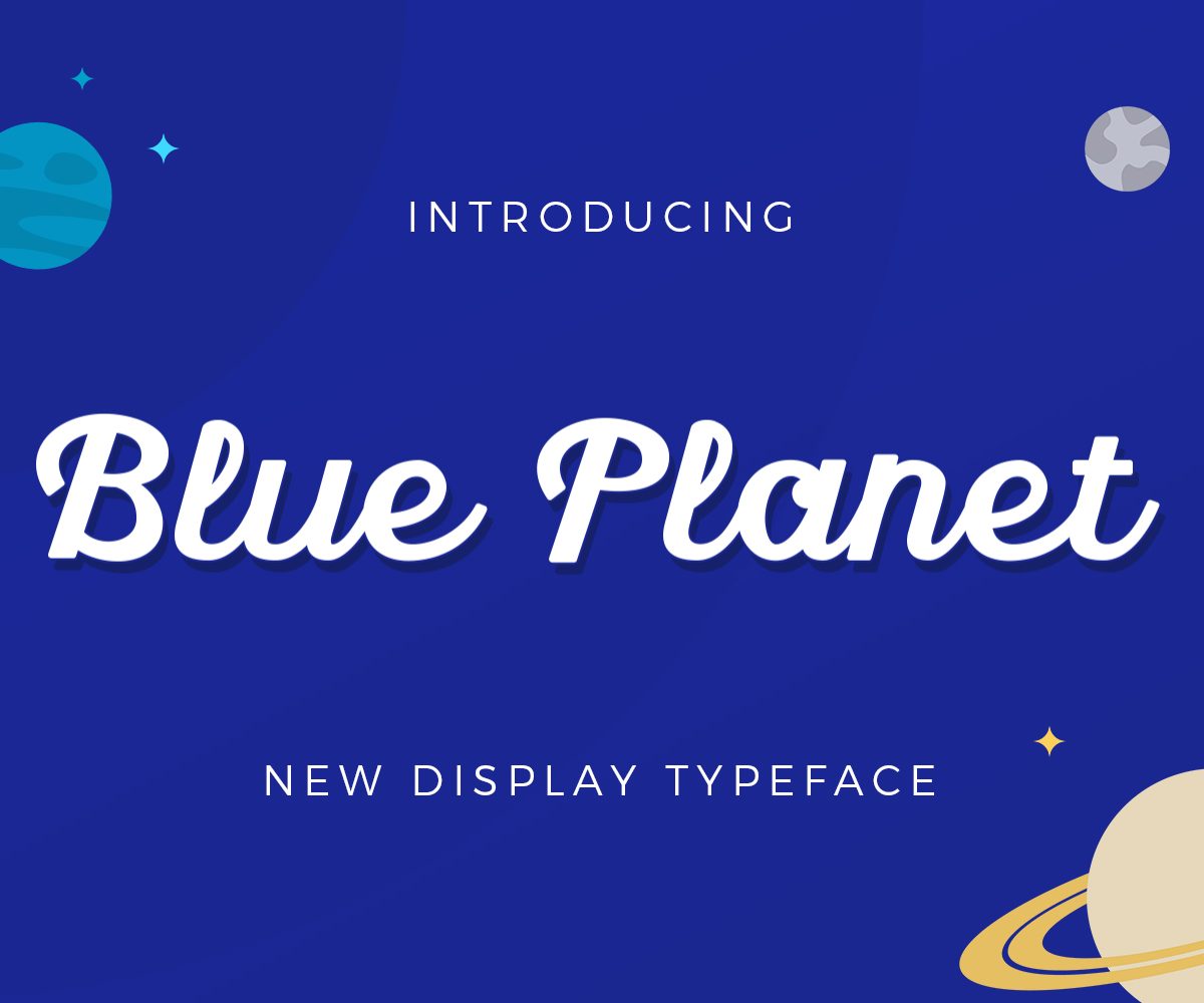 Blue Planet16图库网精选英文字体