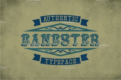 Gangster Vintage Label Typeface素材中国精选英文字体