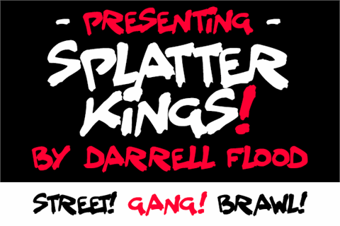 Splatter Kings font16素材网精选英文字体