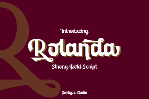 Rolanda [Demo] font素材中国精选英文字体