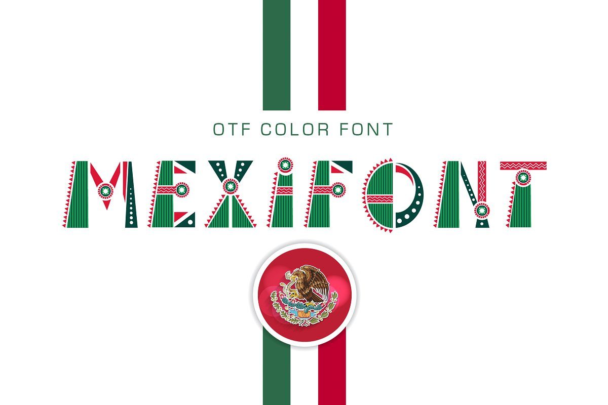 OTF color font Mexifont16设计网精选英文字体