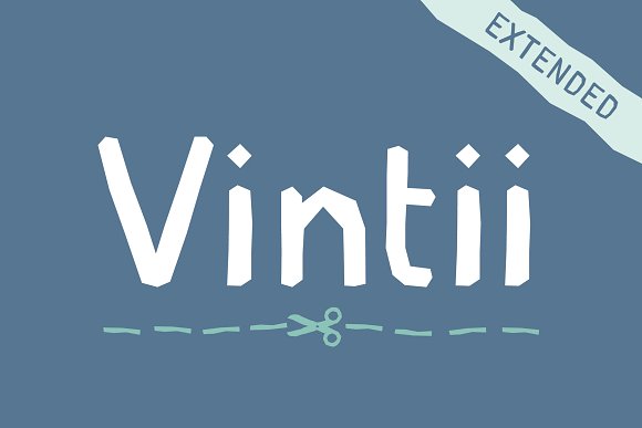 Vintii extended font素材中国精选英文字体