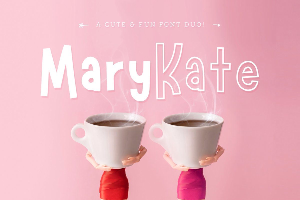 NEW! Marykate Font Duo16素材网精选英文字体