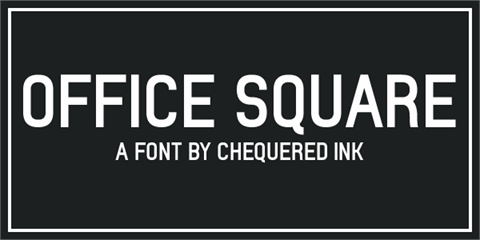 Office Square font16设计网精选英文字体