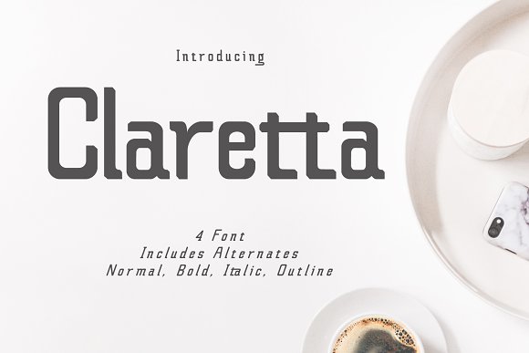Claretta (Font Family)16设计网精选英文字体