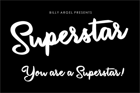 Superstar Personal Use font16设计网精选英文字体