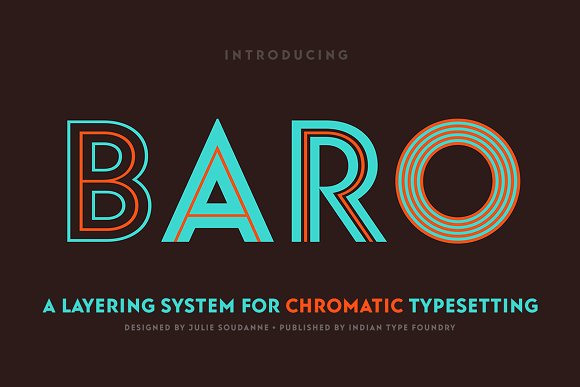 Baro Font16设计网精选英文字体