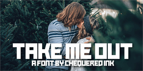 Take Me Out font素材中国精选英文字体