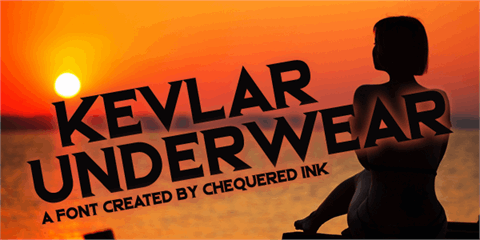Kevlar Underwear font素材中国精选英文字体