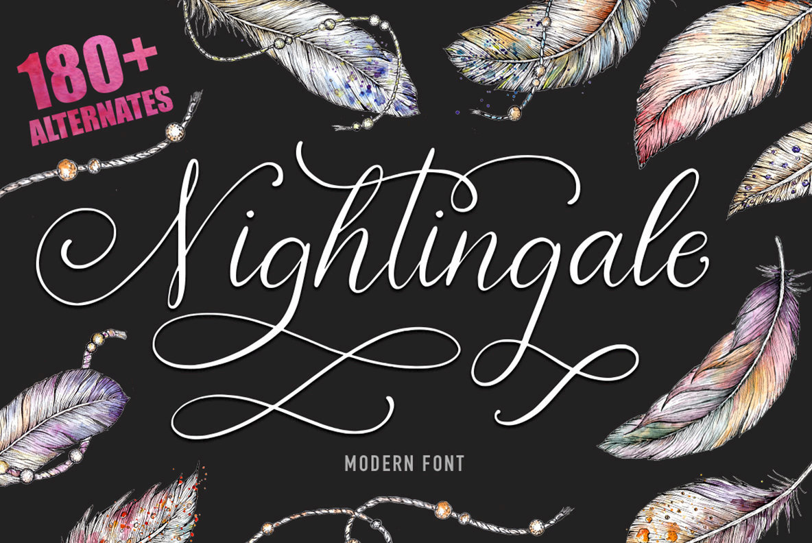 Nightingale Font16图库网精选英文字体