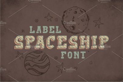 Spaceship Vintage Label Typeface素材中国精选英文字体