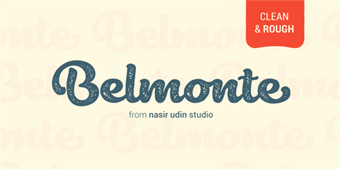 Belmonte font16设计网精选英文字体