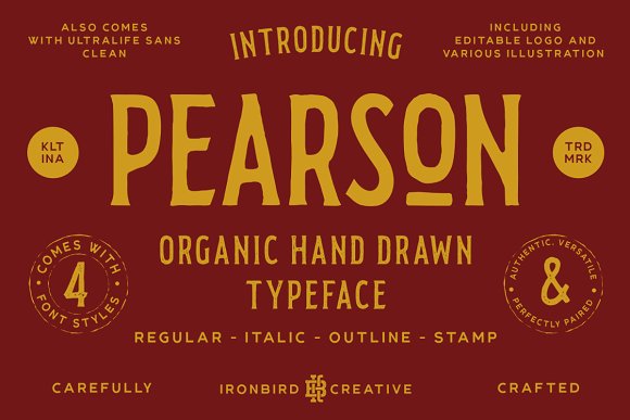 Pearson Typeface Font素材中国精选英文字体