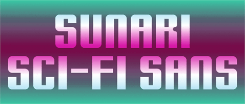 Sunari font16设计网精选英文字体