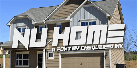 Nu Home font16设计网精选英文字体